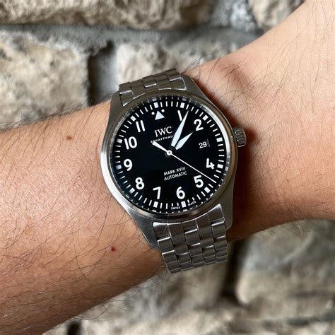 iwc pilot mark xviii bracelet|iwc mark xviii price.